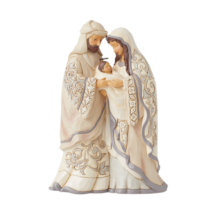 Jim Shore Heartwood Creek: White Woodland Nativity Family Figurine sparkle-castle