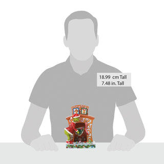 Jim Shore The Grinch: Grinch Stuffing Christmas Tree Up Fireplace Figurine sparkle-castle