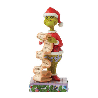 Jim Shore The Grinch: Grinch Holding Naughty/Nice List Figurine sparkle-castle