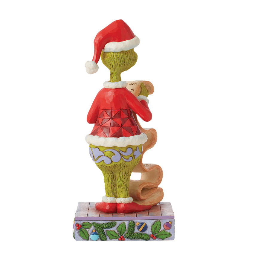 Jim Shore The Grinch: Grinch Holding Naughty/Nice List Figurine sparkle-castle
