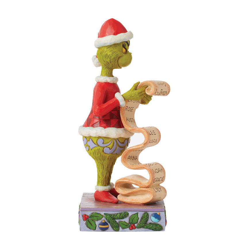 Jim Shore The Grinch: Grinch Holding Naughty/Nice List Figurine sparkle-castle