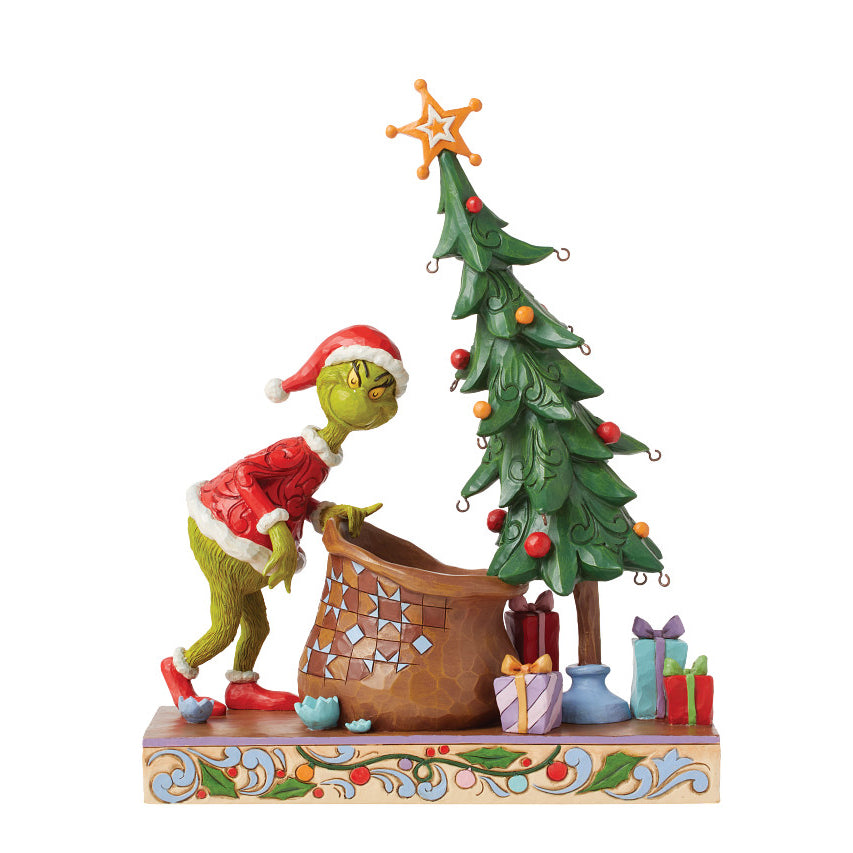 Jim Shore The Grinch: Deluxe Grinch Countdown 12 Days Of Christmas Figurine sparkle-castle