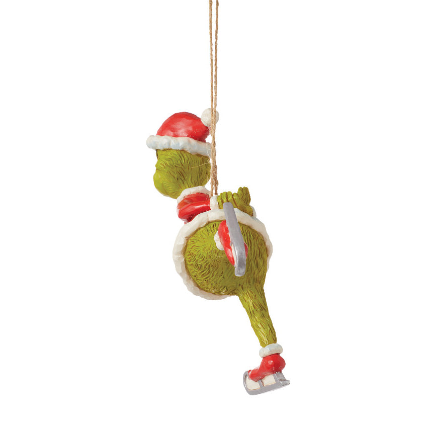 Jim Shore The Grinch: Grinch Ice Skating Hanging Ornament sparkle-castle