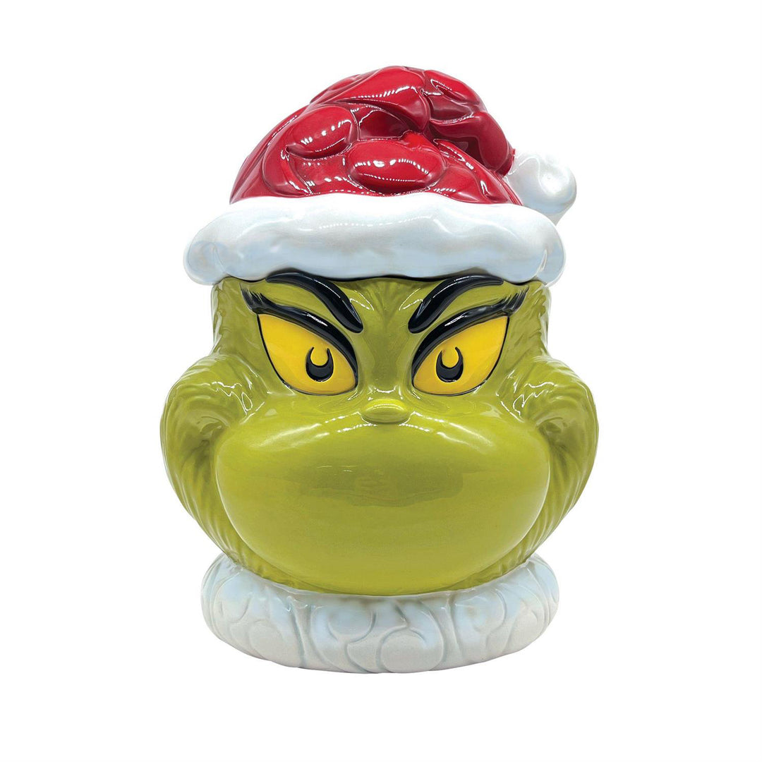 Jim Shore The Grinch: Naughty/Nice Grinch Cookie Jar sparkle-castle