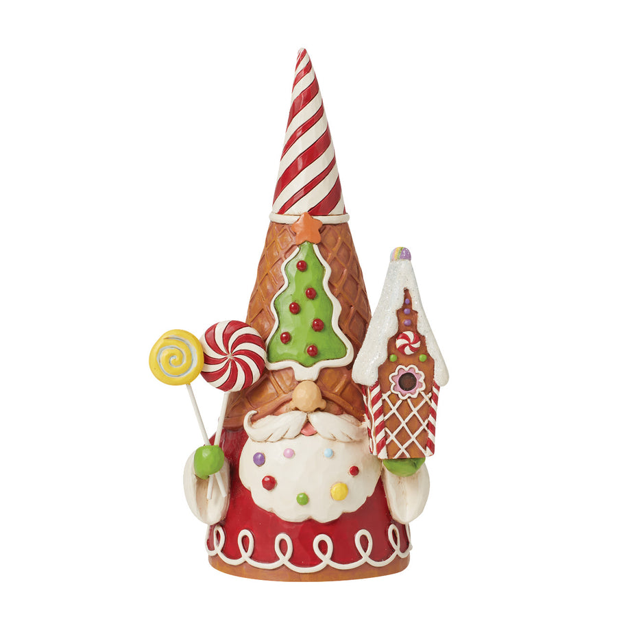 Jim Shore Heartwood Creek: Gingerbread Christmas Gnome Figurine sparkle-castle