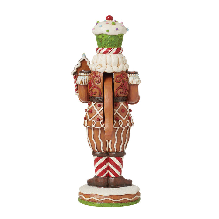 Jim Shore Heartwood Creek: Gingerbread Christmas Nutcracker Figurine sparkle-castle