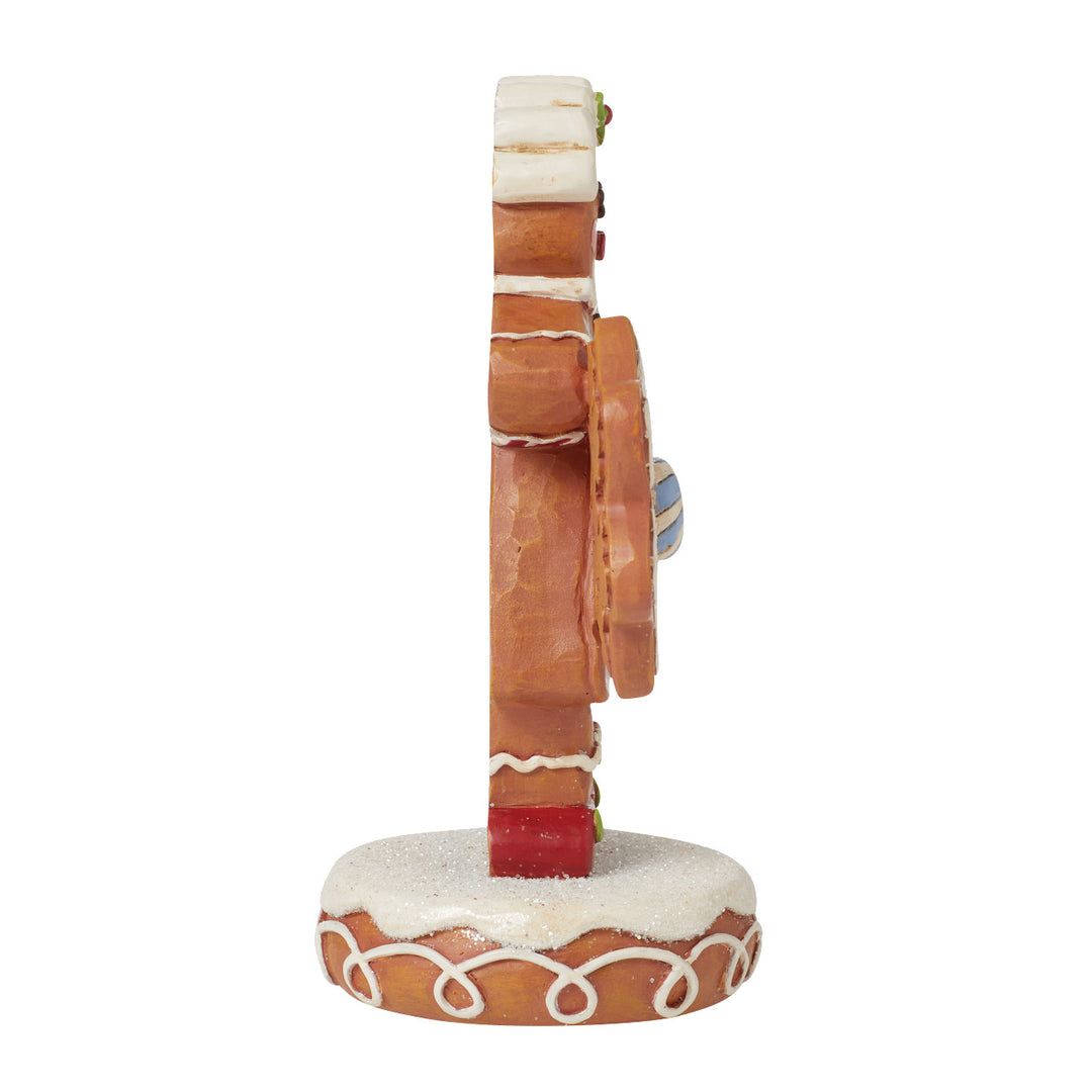 Jim Shore Heartwood Creek: Gingerbread Christmas Girl With Snowflake Figurine sparkle-castle