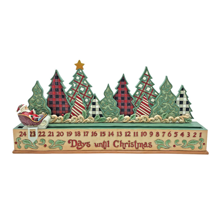 Jim Shore Heartwood Creek: Highland Glen Countdown Calendar Figurine sparkle-castle