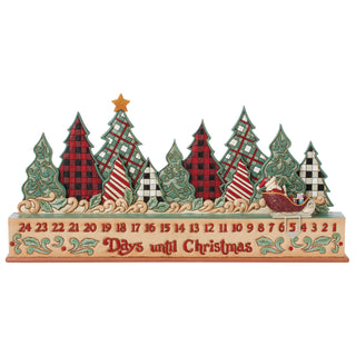 Jim Shore Heartwood Creek: Highland Glen Countdown Calendar Figurine sparkle-castle