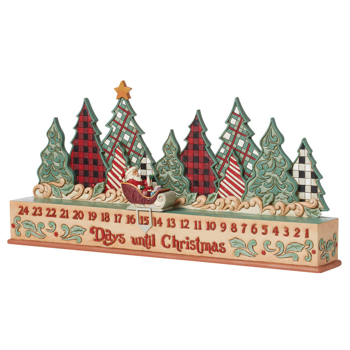 Jim Shore Heartwood Creek: Highland Glen Countdown Calendar Figurine sparkle-castle