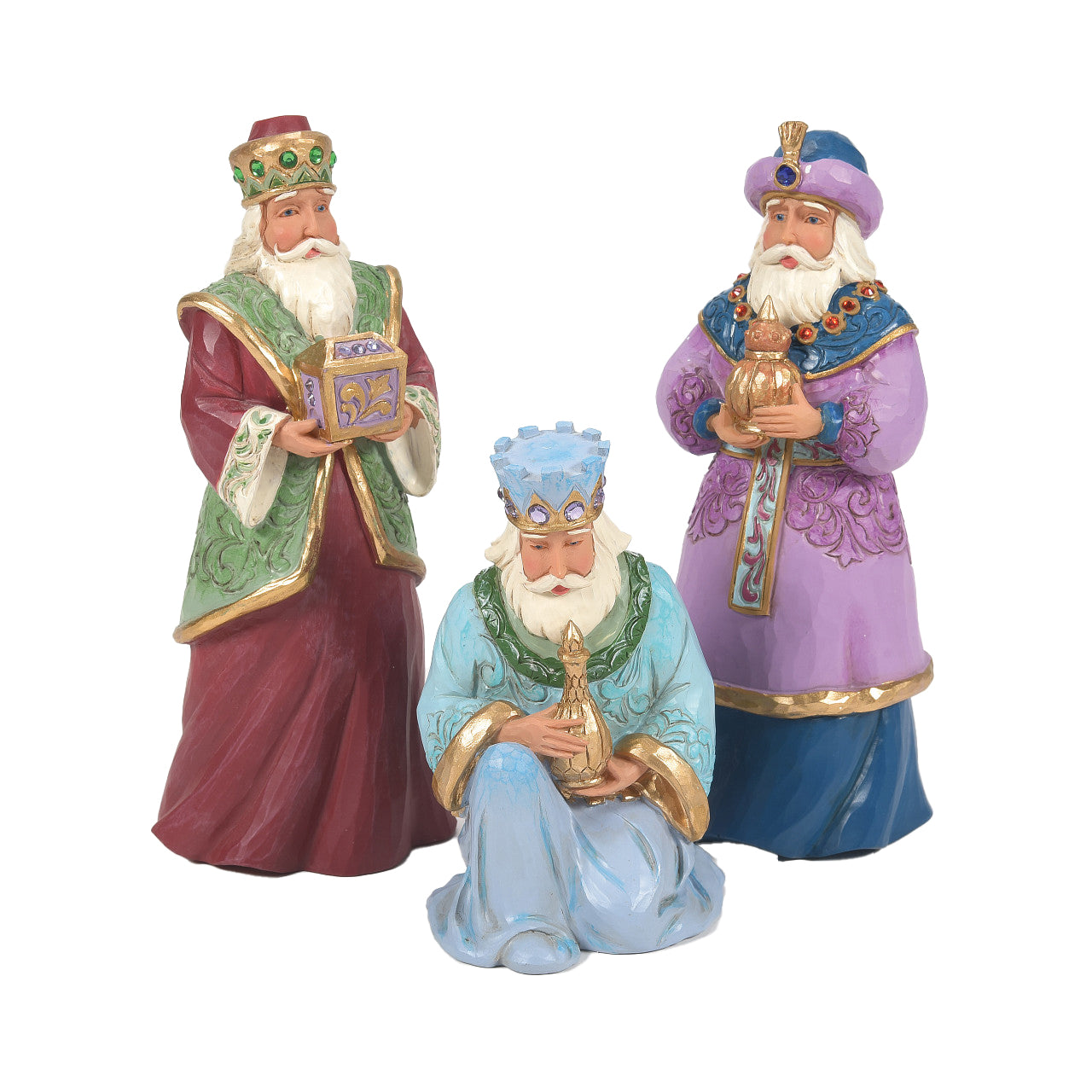 Jim Shore Heartwood Creek Sospensione Sacra Famiglia – Ornamento Natalizio Datato 2019, 7,5 Cm