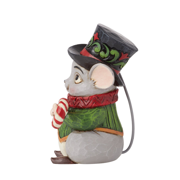 Jim Shore Heartwood Creek: Mouse With Top Hat Mini Figurine sparkle-castle
