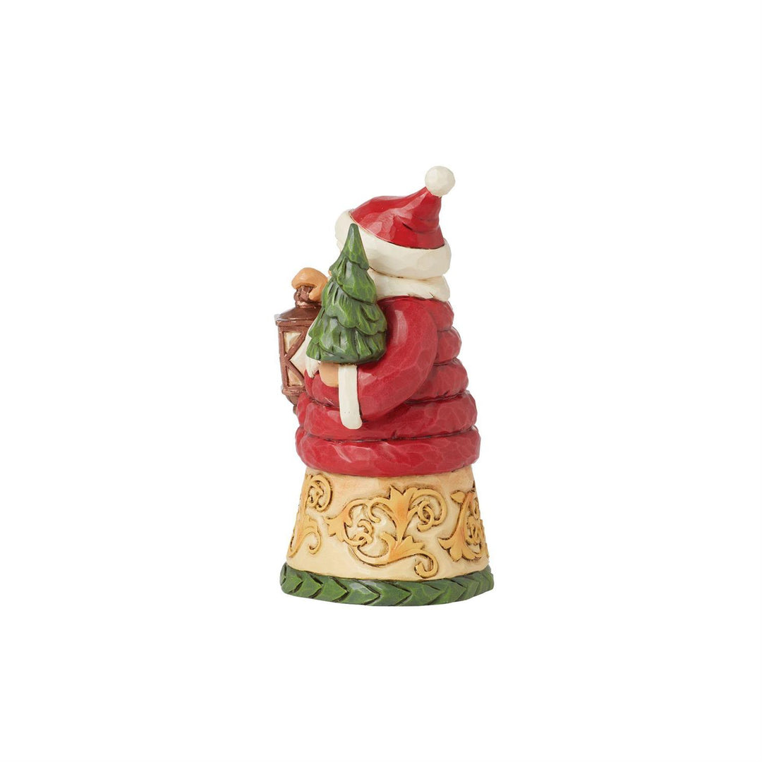 Jim Shore Heartwood Creek: Santa In Puffy Coat Mini Figurine sparkle-castle