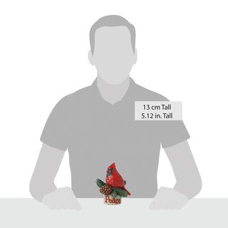Jim Shore Heartwood Creek: Pint Sized Cardinal On Pine Figurine sparkle-castle