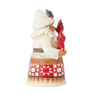 Jim Shore Heartwood Creek: Pint Sized Santa Holding Joy Sign Figurine sparkle-castle