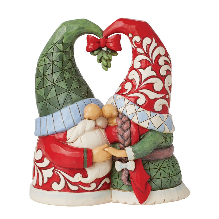 Jim Shore Heartwood Creek: Mistletoe Gnome Couple Figurine sparkle-castle