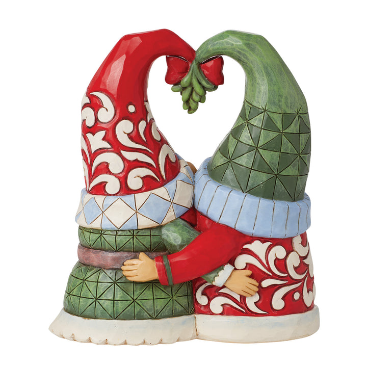 Jim Shore Heartwood Creek: Mistletoe Gnome Couple Figurine sparkle-castle