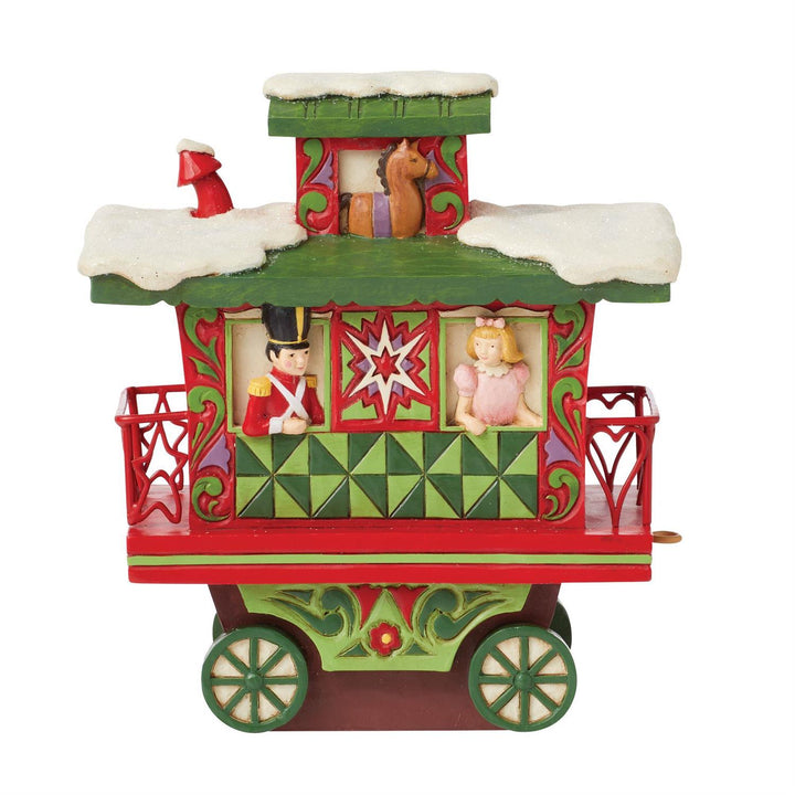 Jim Shore Heartwood Creek: Annual Christmas Train Car Caboose Figurine sparkle-castle