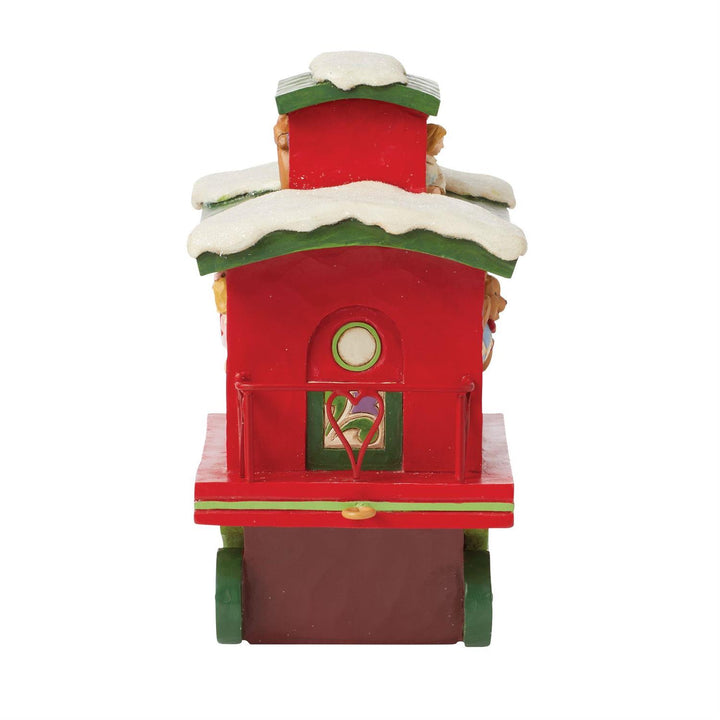 Jim Shore Heartwood Creek: Annual Christmas Train Car Caboose Figurine sparkle-castle