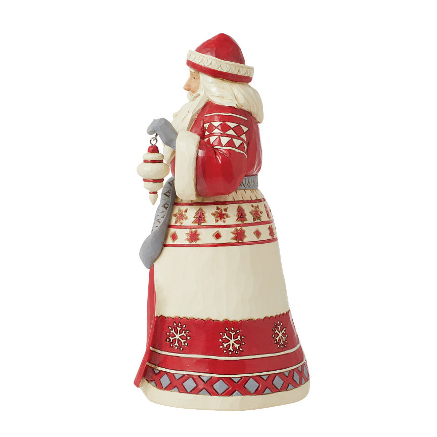 Jim Shore Heartwood Creek: Nordic Noel Santa With Toy Bag Figurine sparkle-castle