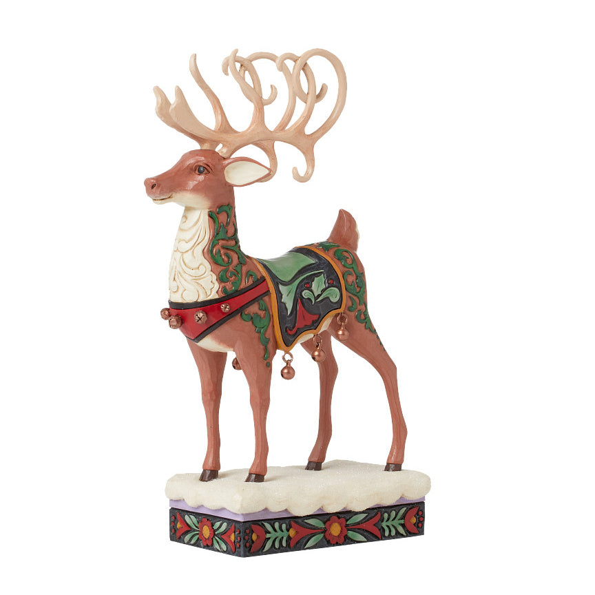 Jim Shore Heartwood Creek: Holiday Manor Deer Figurine sparkle-castle