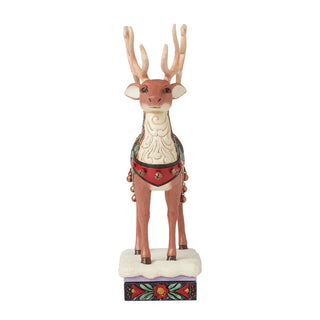 Jim Shore Heartwood Creek: Holiday Manor Deer Figurine sparkle-castle
