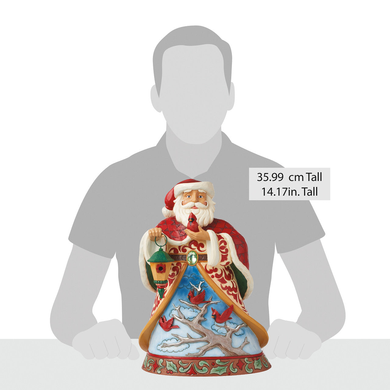 Figurine Jim Shore Heartwood Creek – Cardinal Sur Branche – 5 Pouces – Résine (neuf)