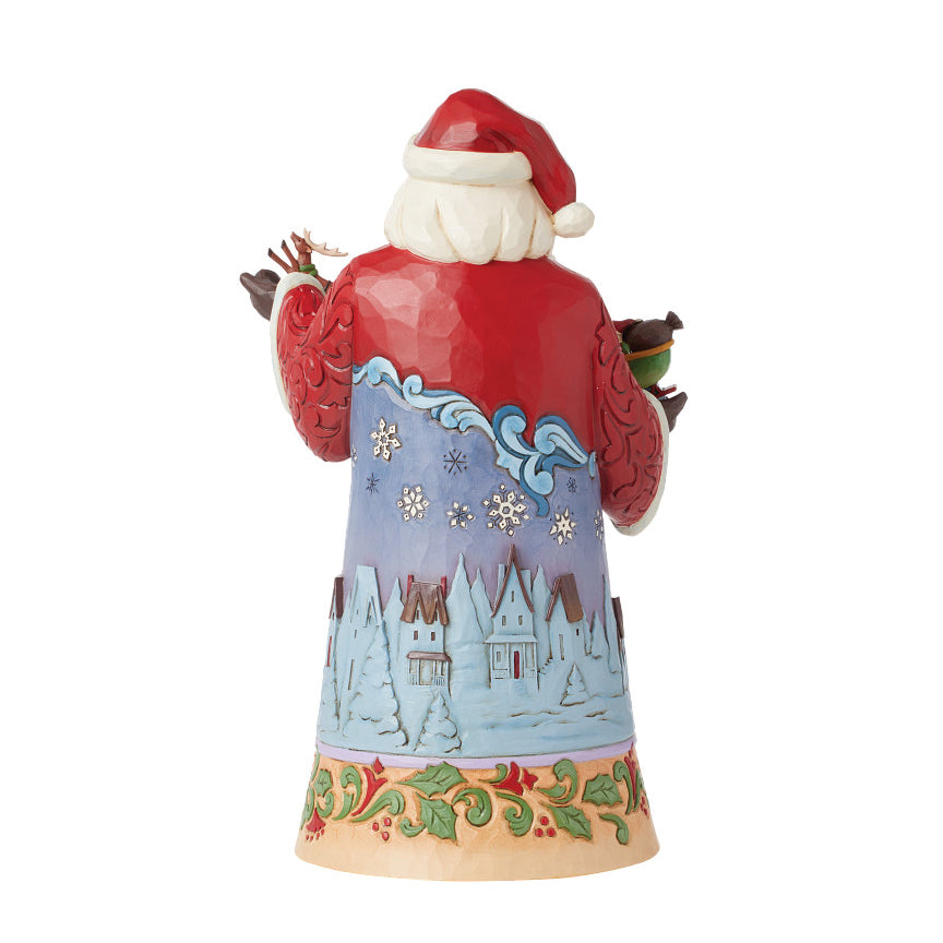 Jim Shore Heartwood Creek: Santa With Sleigh Over Night Sky Figurine sparkle-castle