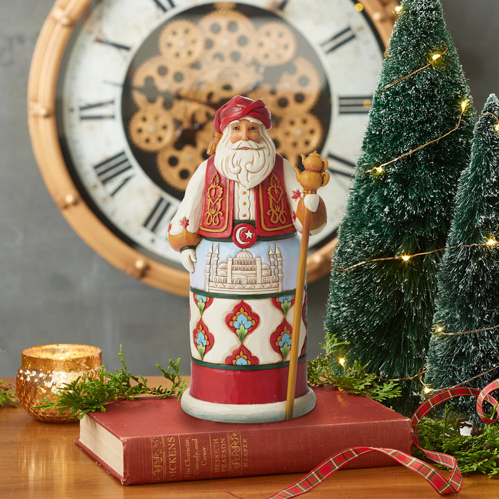 Jim Shore Heartwood Creek: Turkish Santa Figurine sparkle-castle