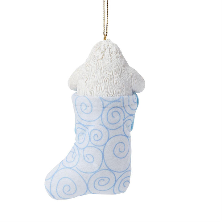 Studio Brands: Bumble in Stocking Hanging Ornament sparkle-castle
