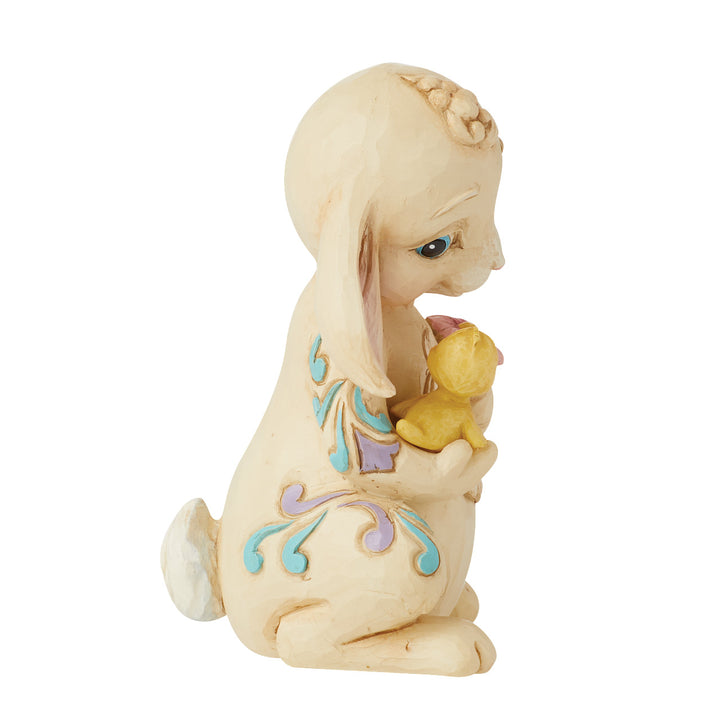 Jim Shore Heartwood Creek: Bunny With Chick Mini Figurine sparkle-castle