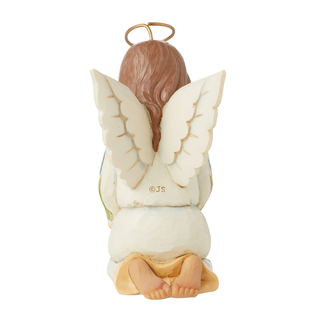 Jim Shore Heartwood Creek: Praying Angel Mini Figurine sparkle-castle