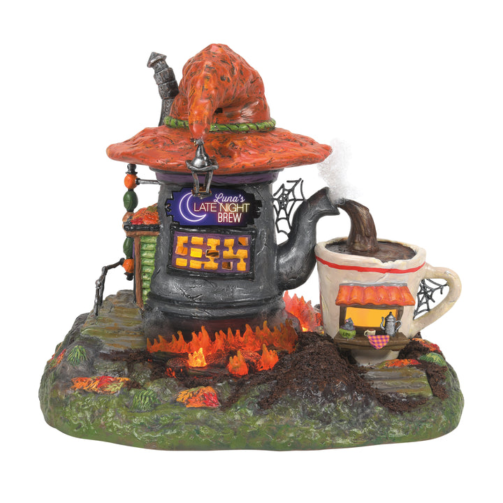 Department 56 Snow Village Halloween: Luna’s Late Night Brew, Set of 2 sparkle-castle