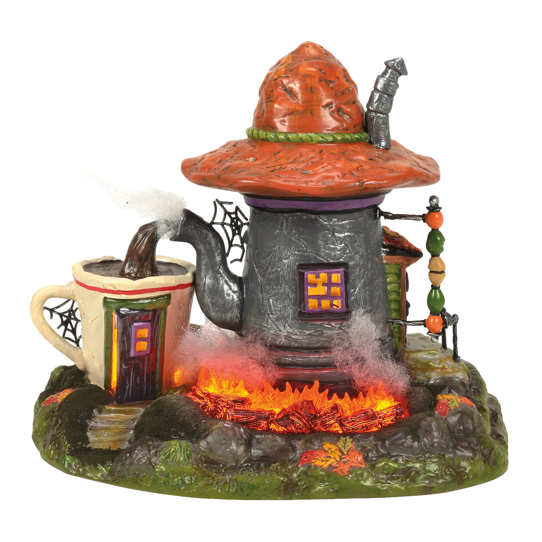 Department 56 Snow Village Halloween: Luna’s Late Night Brew, Set of 2 sparkle-castle