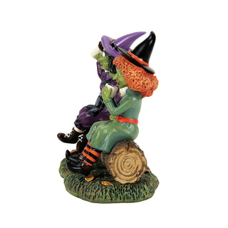 Department 56 Snow Village Halloween Accessory: Jitter Witches sparkle-castle
