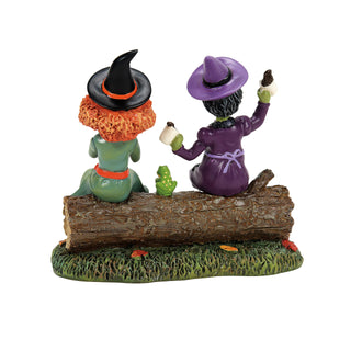 Department 56 Snow Village Halloween Accessory: Jitter Witches sparkle-castle