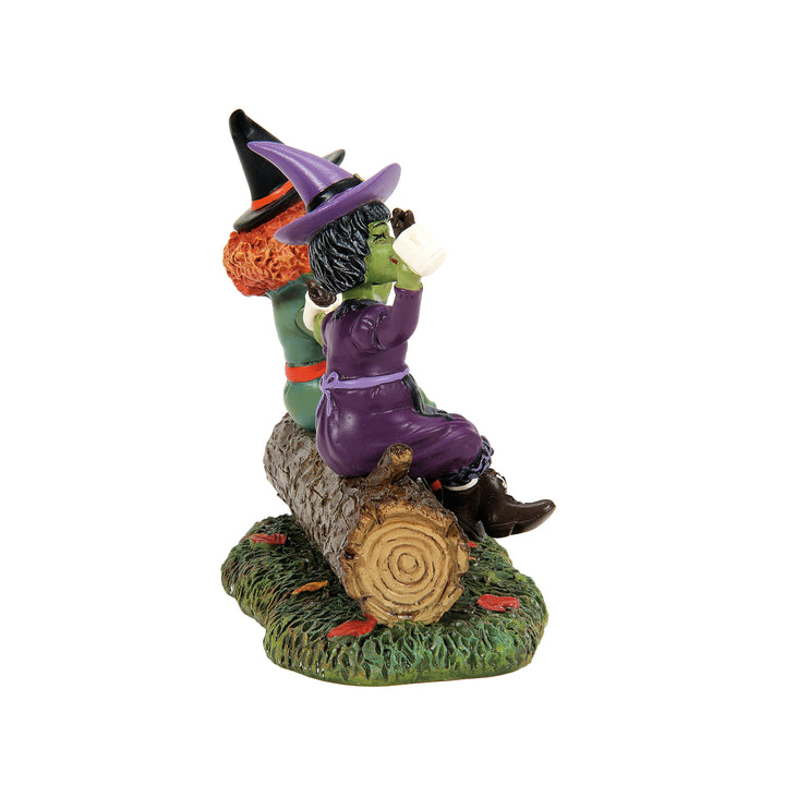 Department 56 Snow Village Halloween Accessory: Jitter Witches sparkle-castle