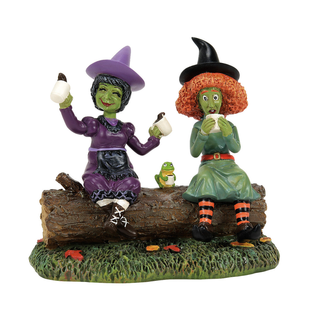 Department 56 Snow Village Halloween Accessory: Jitter Witches sparkle-castle