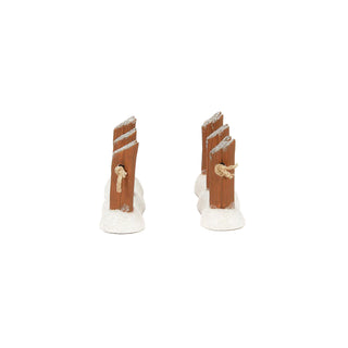 Department 56 Disney Snow Village Accessory: Wharf Fencing, Set of 2 sparkle-castle