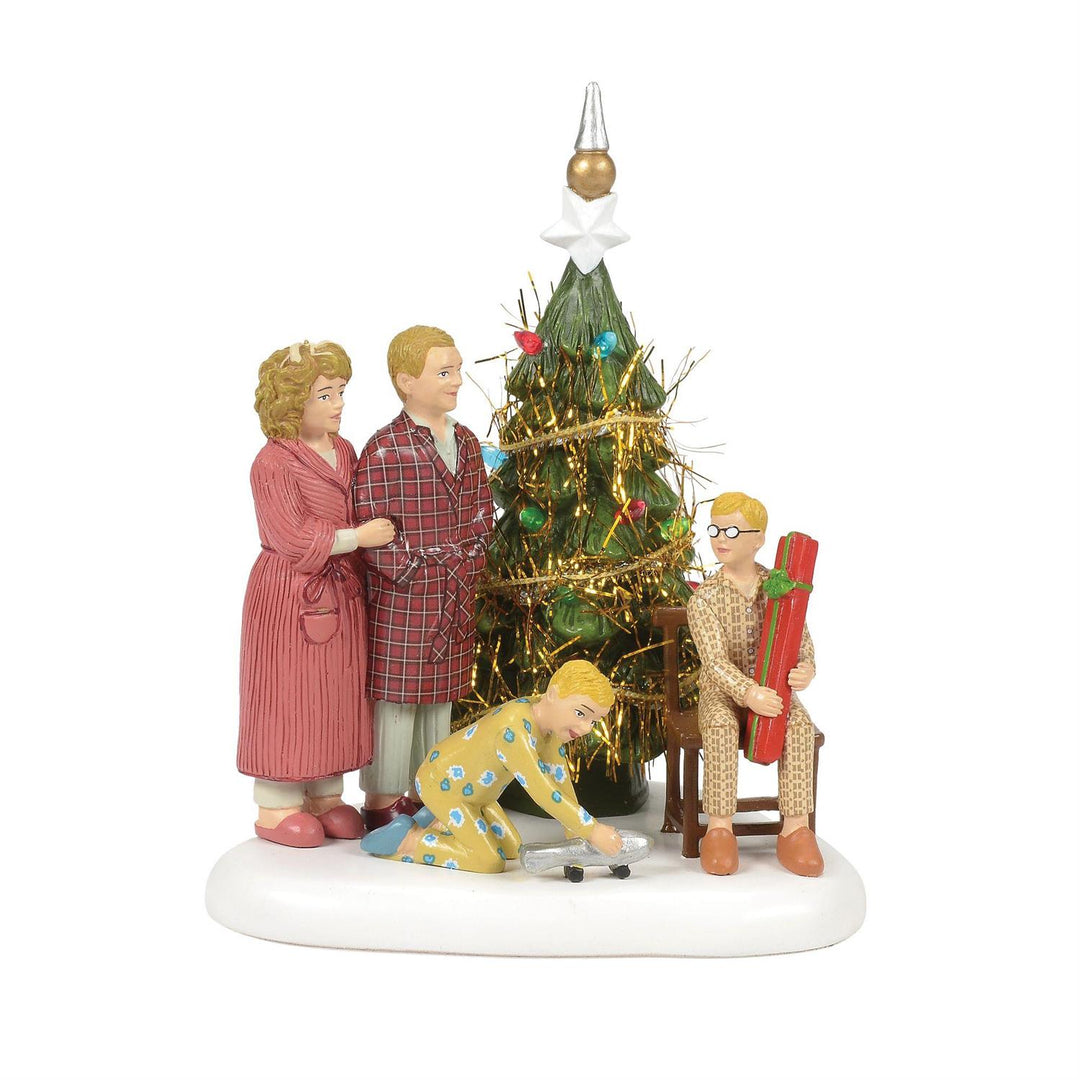 Department 56 A Christmas Story Village Accessory: The Family Opens Their Gifts sparkle-castle