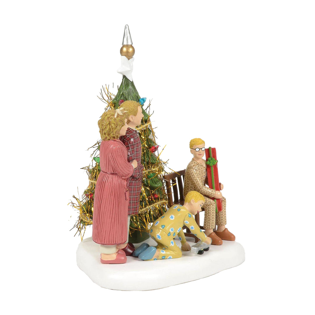 Department 56 A Christmas Story Village Accessory: The Family Opens Their Gifts sparkle-castle