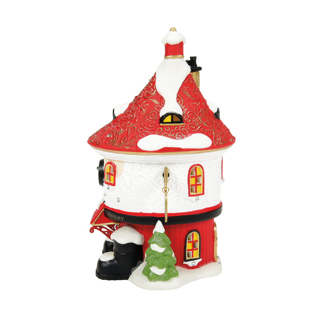 Department 56 North Pole Series: Blingtastic Jewelers sparkle-castle