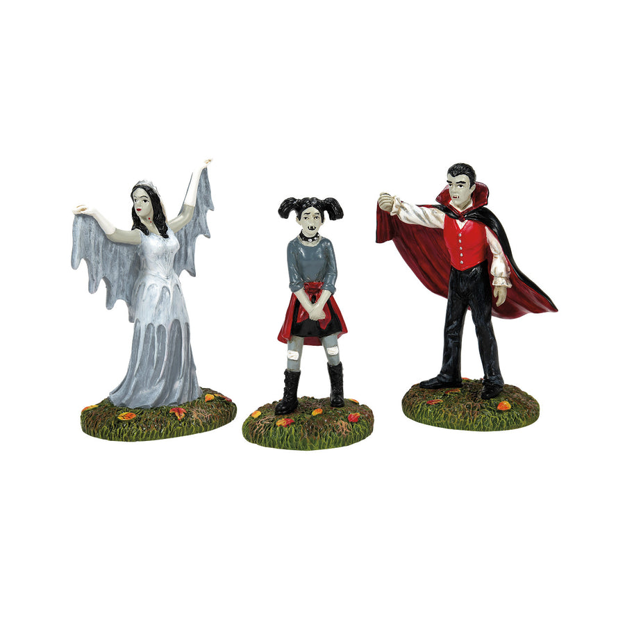 Department 56 Snow Village Halloween Accessory: Ghouls & Goblins II, Set of 3 sparkle-castle