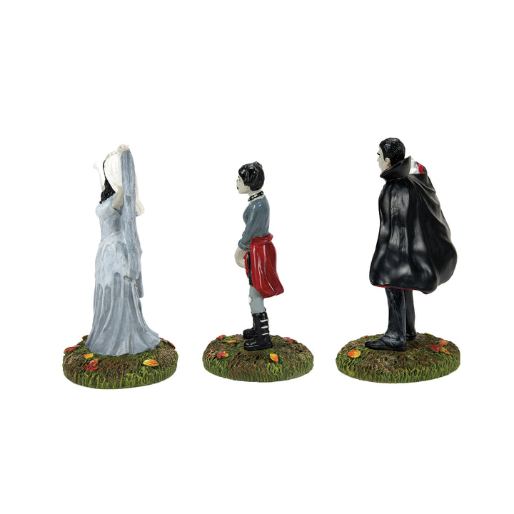 Department 56 Snow Village Halloween Accessory: Ghouls & Goblins II, Set of 3 sparkle-castle