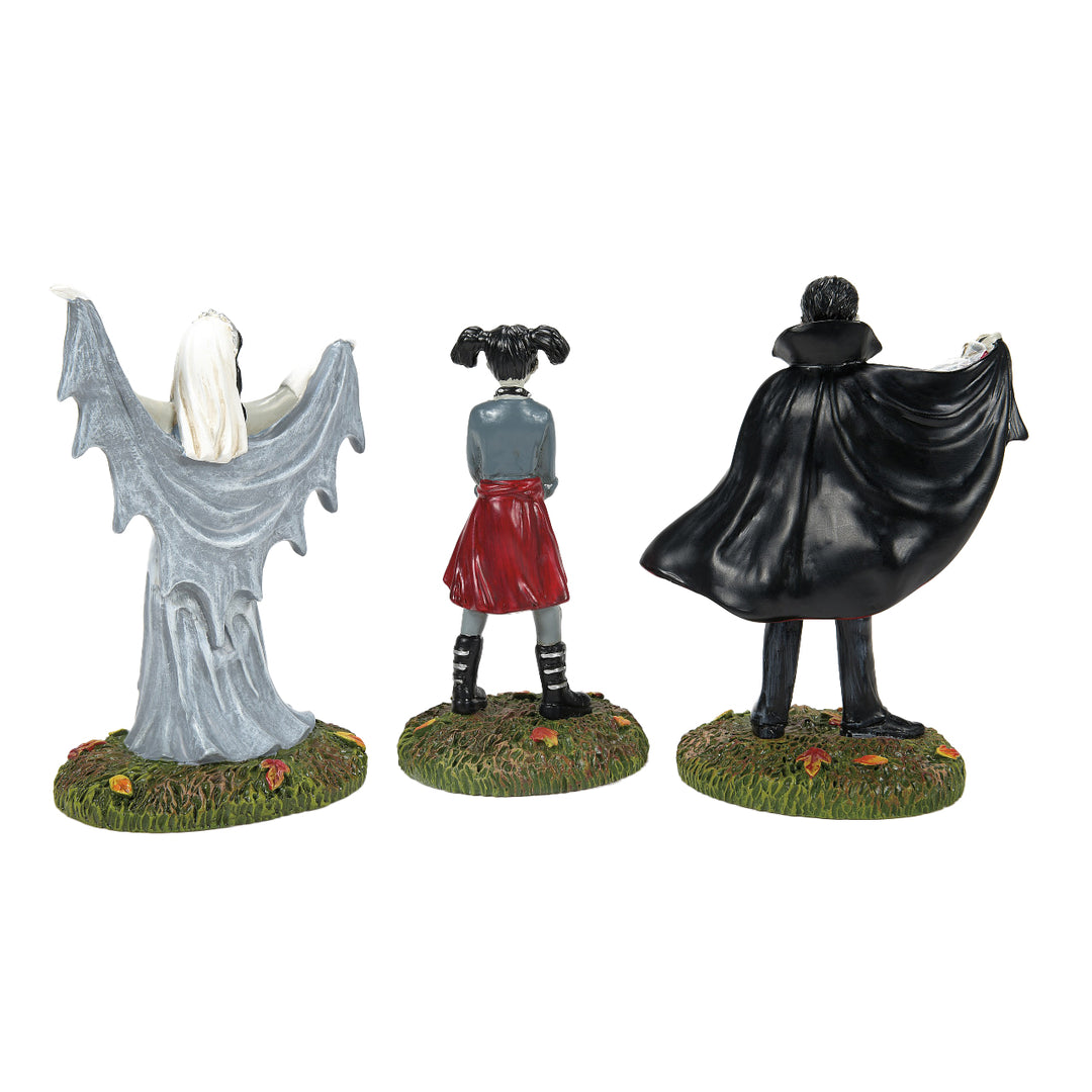 Department 56 Snow Village Halloween Accessory: Ghouls & Goblins II, Set of 3 sparkle-castle