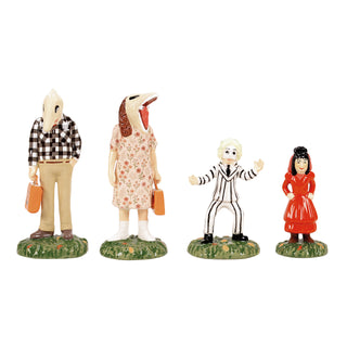 Department 56 Snow Village Halloween Accessory: Beetlejuice Trick or Treaters, Set of 4 sparkle-castle