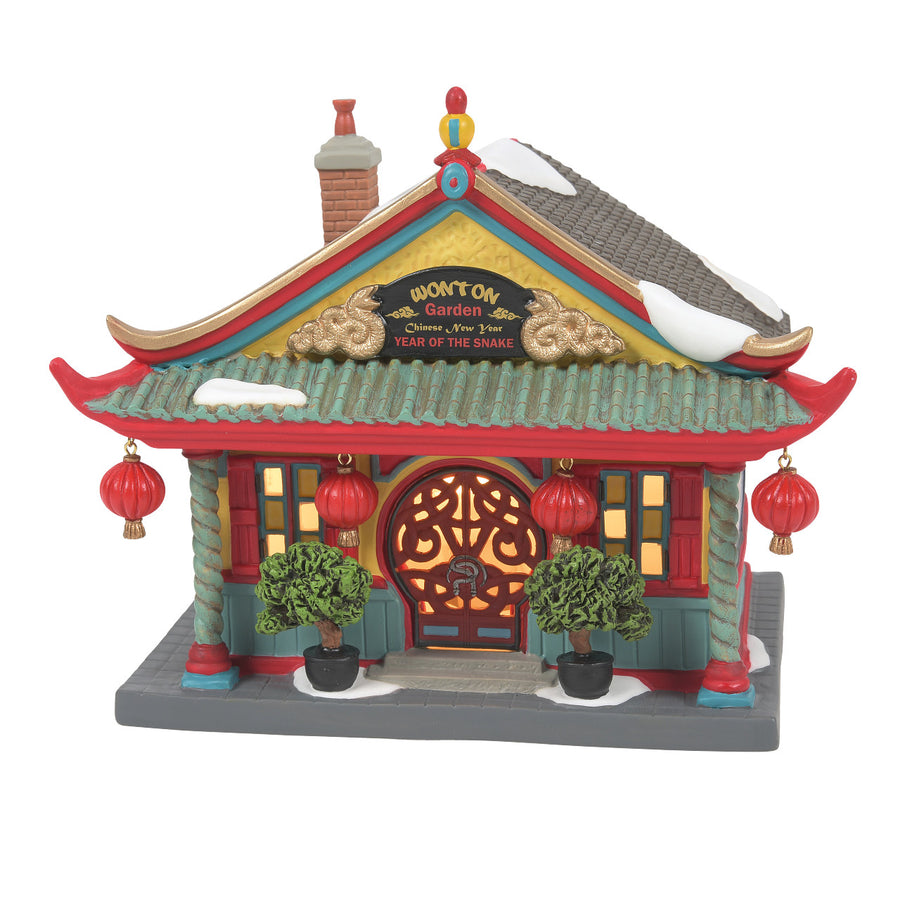 Department 56 Christmas in the City Village: The Wonton Garden sparkle-castle