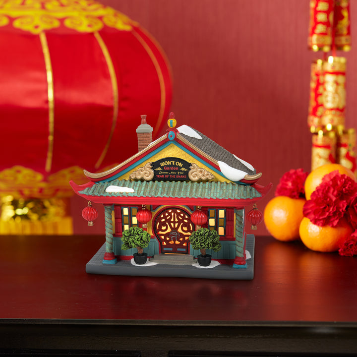 Department 56 Christmas In The City Village: The Wonton Garden sparkle-castle