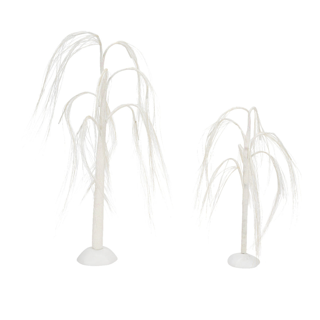 Department 56 Cross Product Village Accessory: Weeping Willows, Set of 2 sparkle-castle