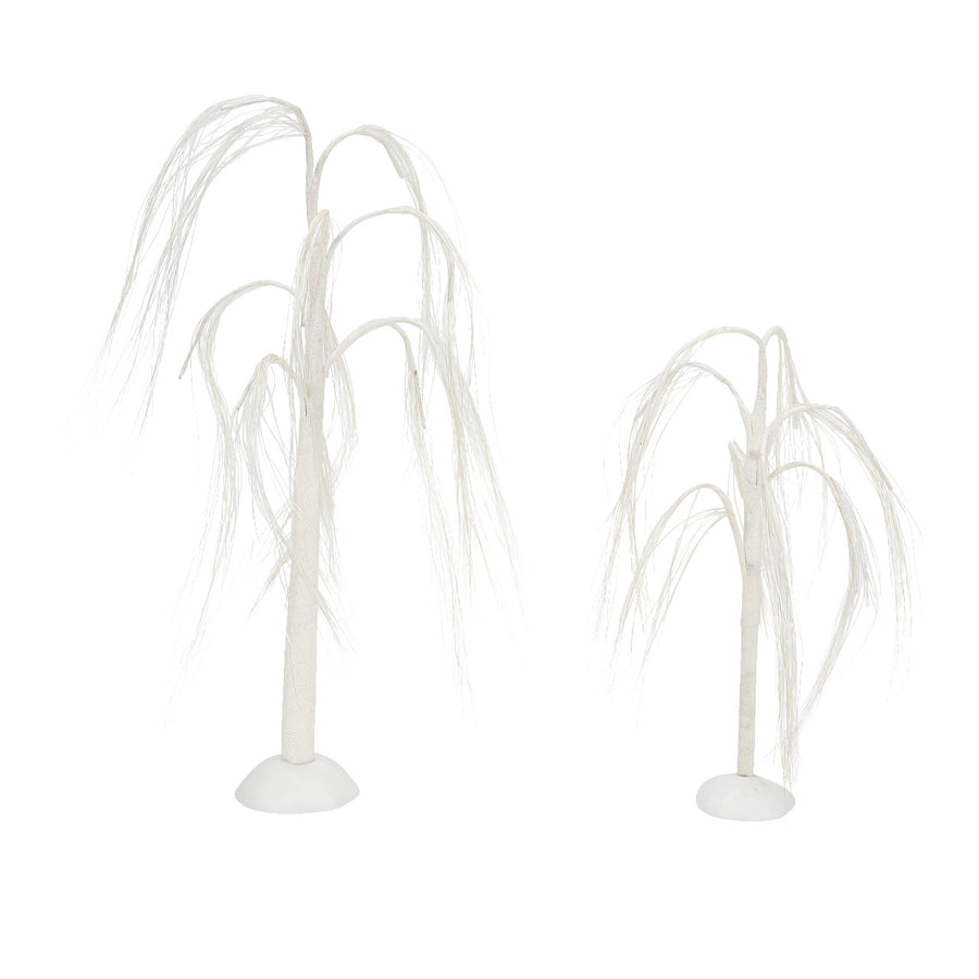 Department 56 Cross Product Village Accessory: Weeping Willows, Set of 2 sparkle-castle